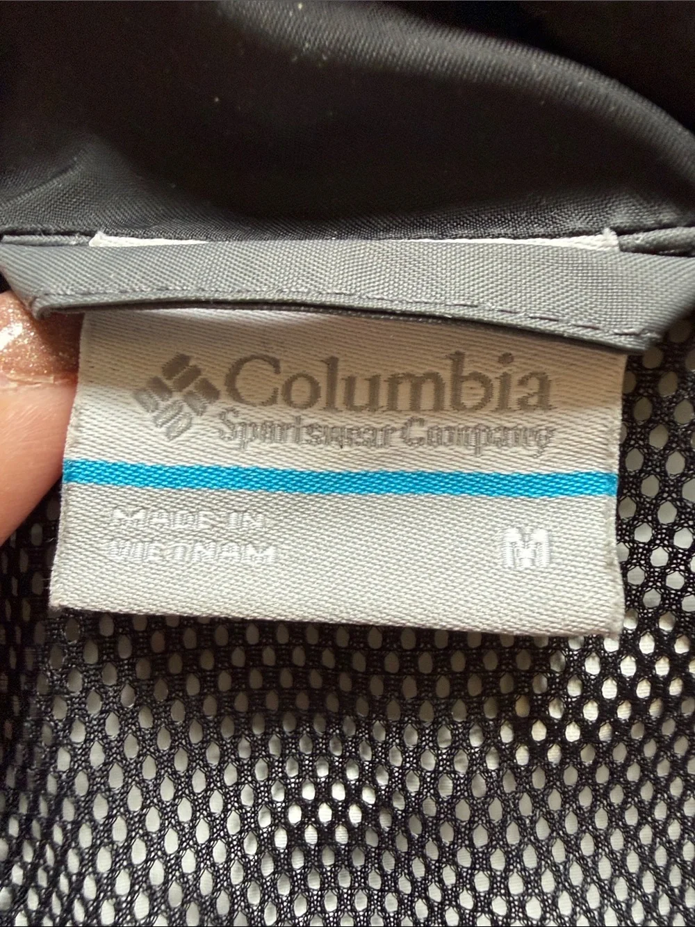 Columbia Men's Dark Gray Hooded Rain Shell